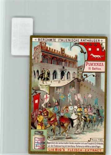 Berühmte Italienische Rathäuser, Wappen, Sammelbild Liebig