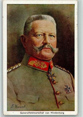 1915 als Heerführer, Eisernes Kreuz, Gemälde von Hornert AK