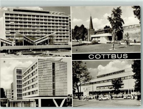 Cottbus Milch-Mocca-Bar Cosmos HO-Gaststätte Am Stadttor Hotel Lausitz Konsument-Warenhaus