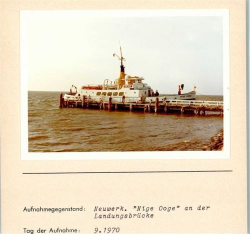 Hamburg-Insel Neuwerk Foto montiert auf Karton Nige Ooge