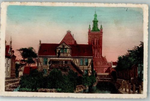 Danzig Müllergewerkshaus und Katharinenkirche
