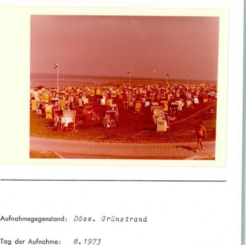 Cuxhaven Cuxhaven Döse Grünstrand Foto montiert auf Karton