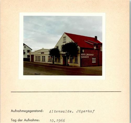 Altenwalde Jägerhof Foto montiert auf Karton