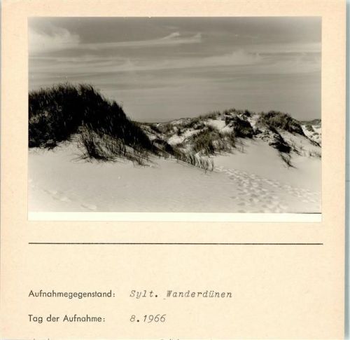 List Wanderdünen Foto montiert auf Karton