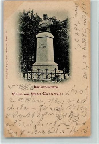 Lichterfelde 1900 Bismarck-Denkmal