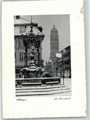 Göttingen Winter Gänseliesel