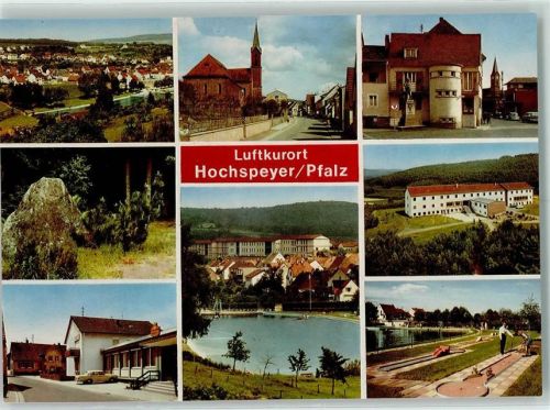 67691 W6755 Hochspeyer - Rückseite mit Abschürfungen bzw Kleberesten