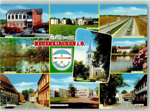 Neuenkirchen Rathaus St. Marienstift Autobahn-Brückenrestaurant Schwanenteich Kirche Haus Bergquell Große Straße Clemens-August-Klinik