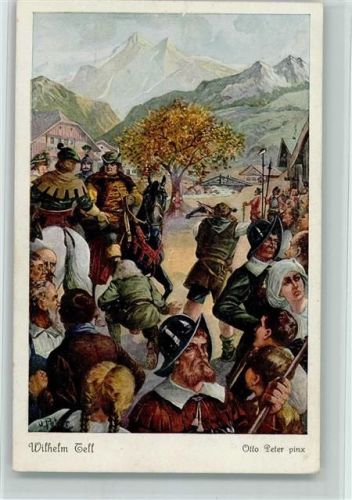 sign Otto Peter - Wilhelm Tell Nr. 8 AK