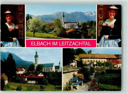 Elbach Frau in Tracht Kirche Leitzachtal