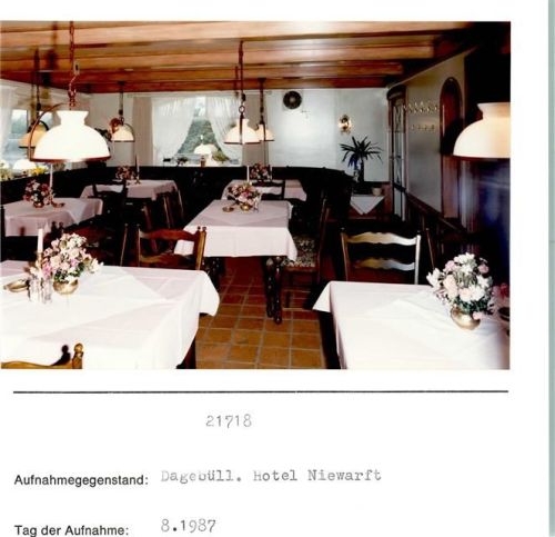Dagebüll Hotel Niewarft Innenaufnahme Foto montiert auf Karton
