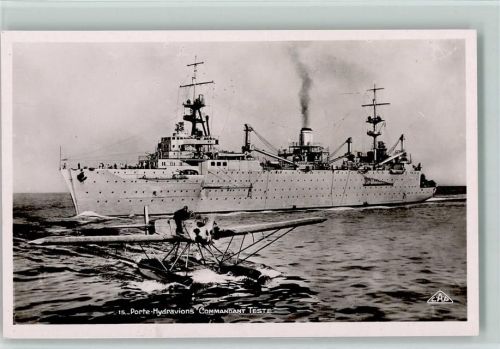 WK II Französische Marine - Porte Hydravions Commandant Teste AK