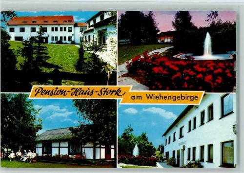 Preußisch Oldendorf Pension Haus Stork Springbrunnen 4-Bildaufnahme