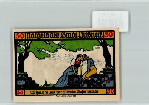 Pößneck Notgeld Goethe Hermann und Dorothea