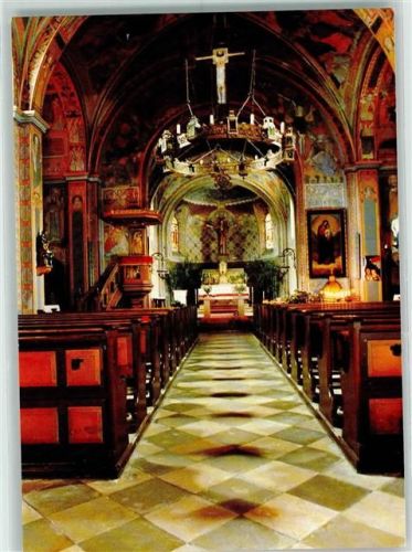 Ludwigsthal Rückseite mit Abschürfungen bzw Kleberesten Kath. Kirche