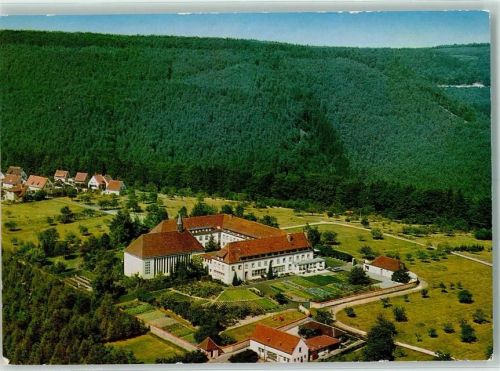 Esthal Fliegeraufnahme Provinzmutterhaus Kloster St. Maria Rückseite mit Abschürfungen bzw Kleberesten