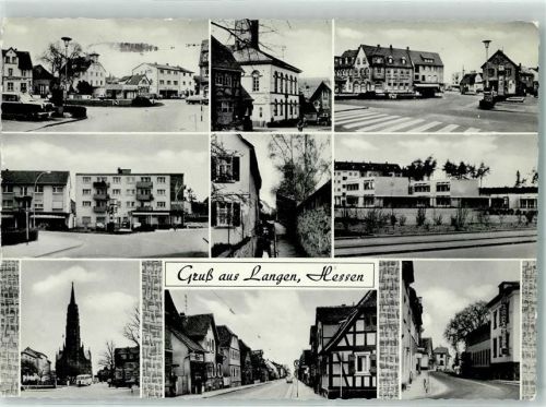 Langen Rückseite mit Abschürfungen und Kleberesten