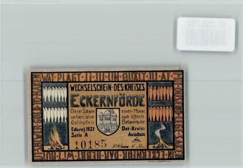 Eckernförde Notgeld 50 Pfennig