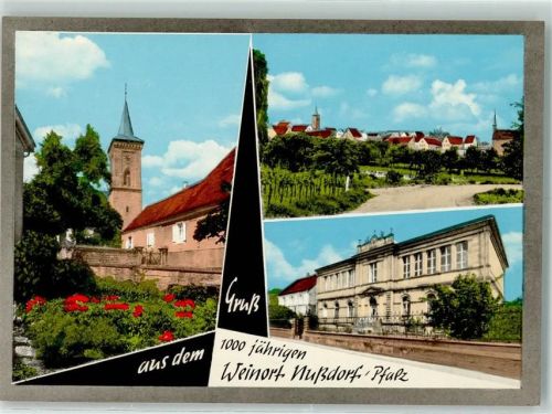 Nußdorf Rückseite mit Abschürfungen bzw Kleberesten