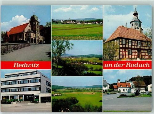 Redwitz Rückseite mit Abschürfungen bzw Kleberesten
