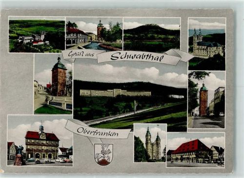 96231 W8623 Schwabthal - Rückseite mit Abschürfungen bzw Kleberesten