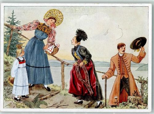 Bregenz Bregenzer Wald Tracht AK