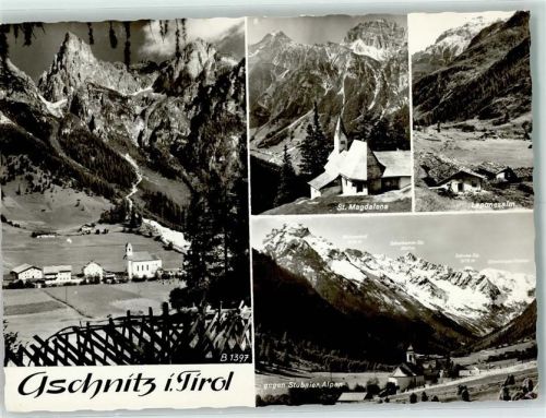 Gschnitz St. Magdalena Laponesalm Gegen Stubaier Alpen