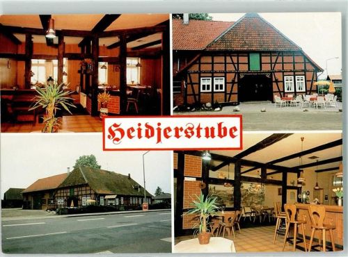 Wietze Heidjerstube Café Gasthaus Rückseite mit Abschürfungen bzw Kleberesten