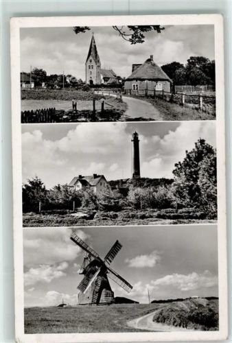 Amrum Windmühle Leuchtturm Reethaus