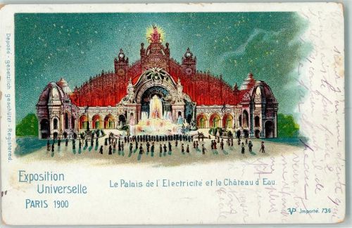 Paris Exposition 1900 Palais Electricite AK