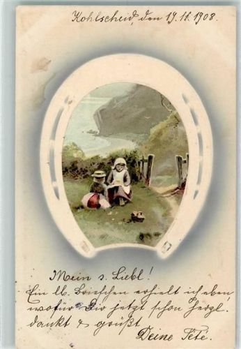 1908 Passepartout Kind Meissner u. Buch Serie 1568 AK