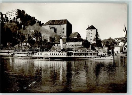 Passau Ober- und Niederhaus Raddampfer Budapest