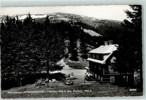 Pfaffensattel Gasthaus Pfaffensattel Bes. Maria Grundbichler Hüttenstempel