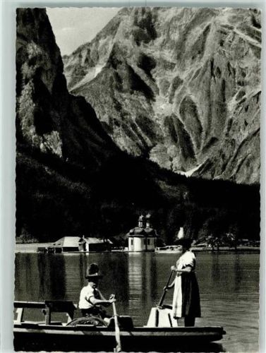 83471 W8240 St. Bartholomä - Königssee Ruderer Trachten Watzmann Ostwand