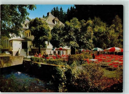 Wirsberg Gasthaus Hubertushof Gartenterrasse