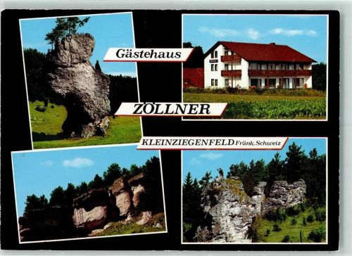Kleinziegenfeld Gästehaus Zöllner Rückseite mit Abschürfungen bzw Kleberesten