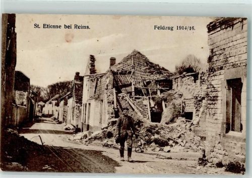 Saint-Etienne-de-Valoux 1916 Feldpost WK I Nr. 47