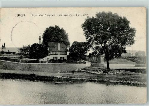 Liege 1915 Pont de Fragnee Maison de l'Eclusier