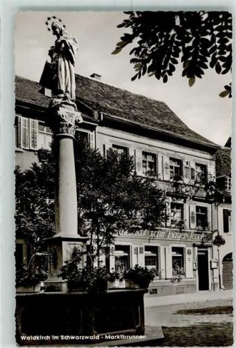 Waldkirch Marktbrunnen Gasthaus zum Bayer - Sepple