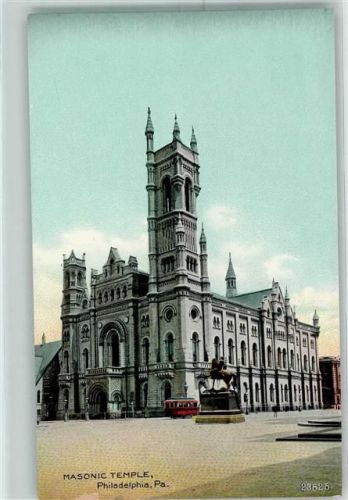 Philadelphia Denkmal Straßenbahn Masonic Temple