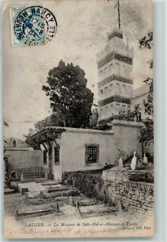 Alger 1904 La Mosquee de Sidi-Abd-er-Abaman-et-Tcalbi