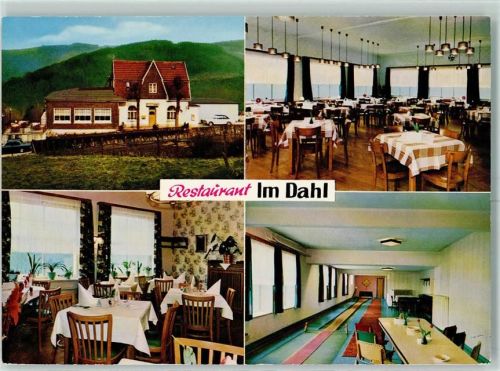Dahlerbrück Gasthaus Haus im Dahl Innenansicht Kegelbahn
