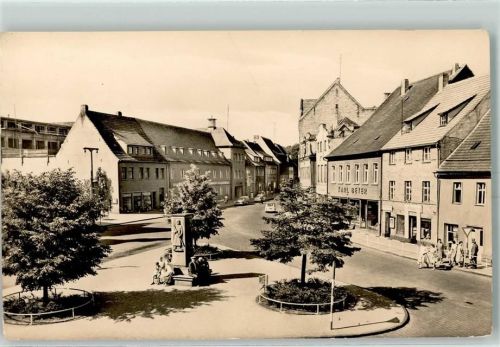 Hettstedt Marktplatz Ruhebank Geschäft Karl Beter