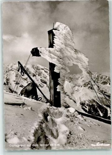 Schönau 1964 Gipfelkreuz auf dem Jenner