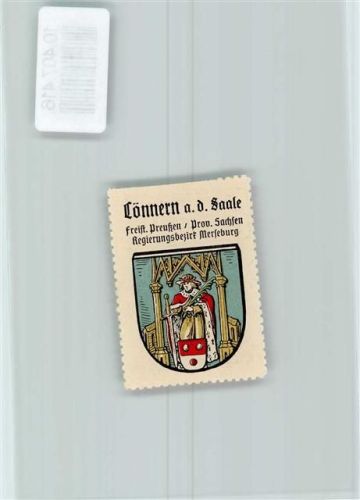 Könnern Vignette Wappen Kaffee Hag 1920-1940