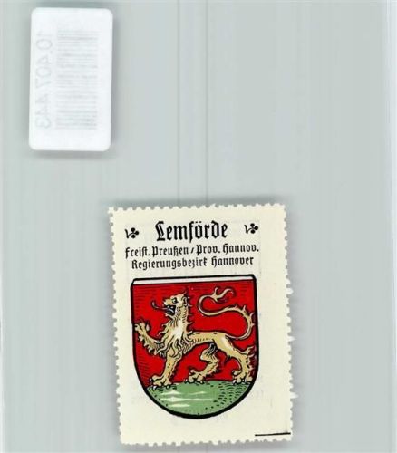 Lemförde Vignette Wappen Kaffee Hag 1920-1940 Löwe
