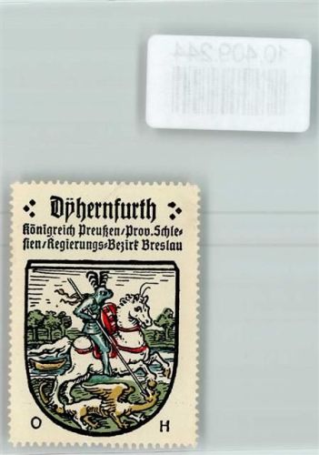 Dyhernfurth Vignette Wappen Kaffee Hag ca 1920-1940