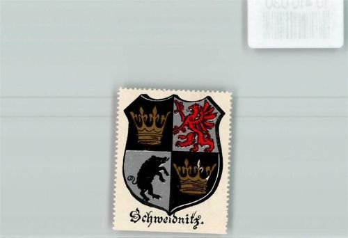 Schweidnitz Vignette Wappen Kaffee Hag ca 1920-1940