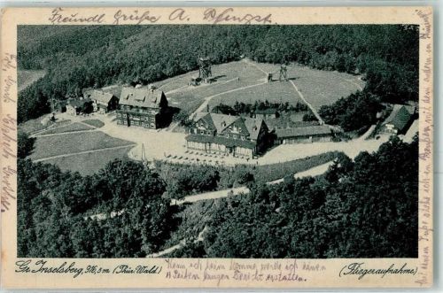 Brotterode Hotel Preussischer Hof Inselberg Aussichtsturm Fliegeraufnahme