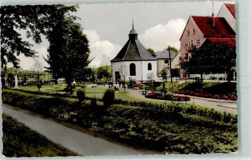 74706 W6960 Osterburken - Stadtgarten Kapelle Skulpturen